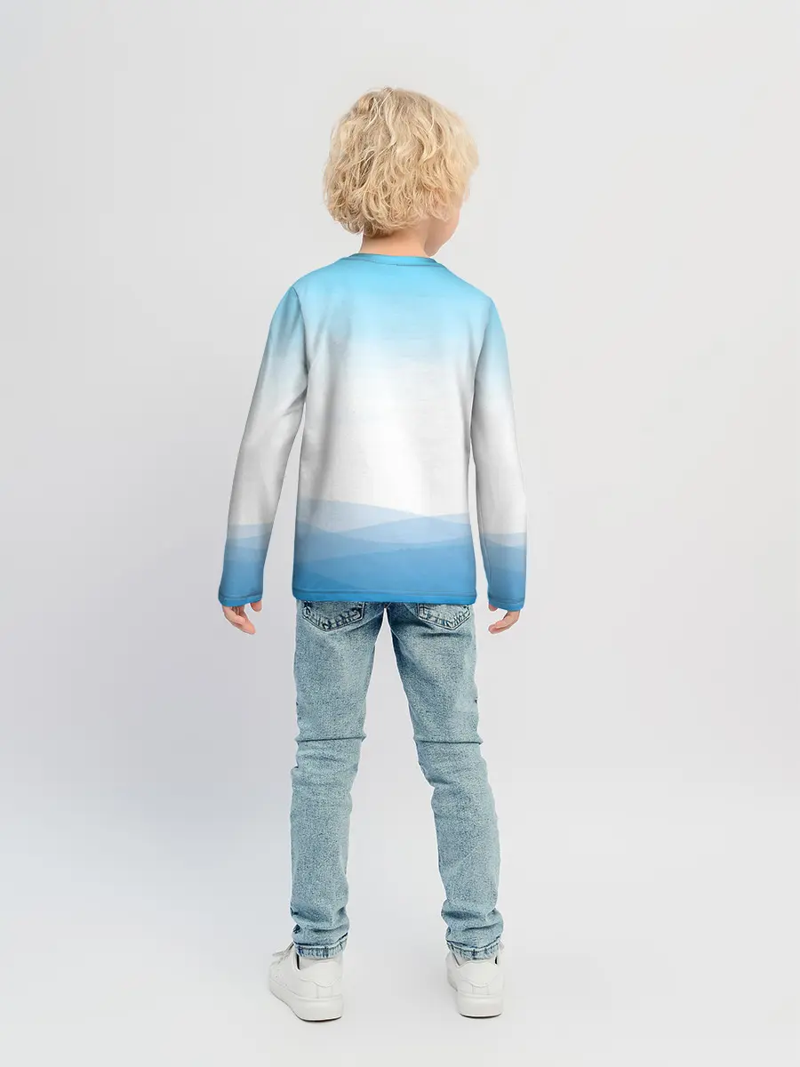 Детский лонгслив / Дельфин единорог