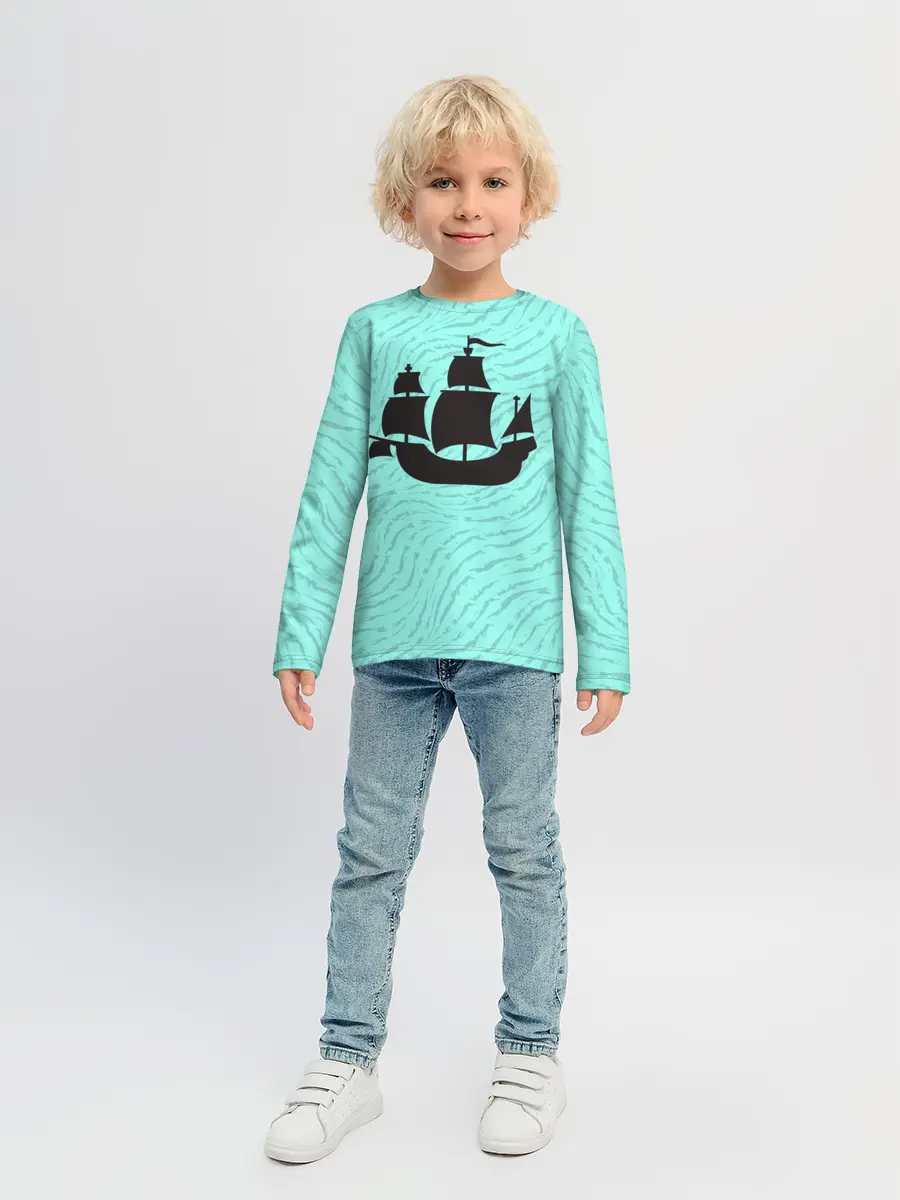 Детский лонгслив / Корабль