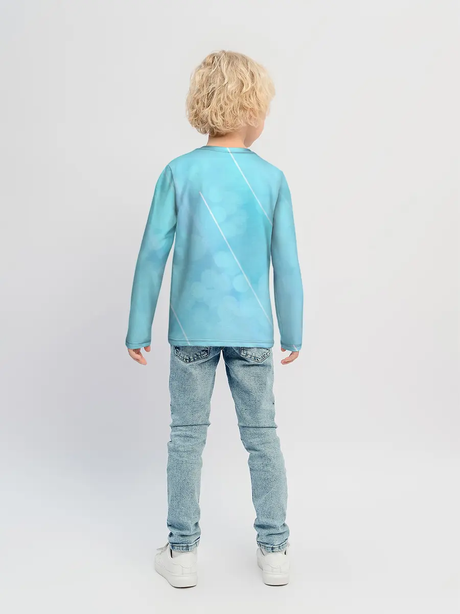 Детский лонгслив / Два дельфина. I love you