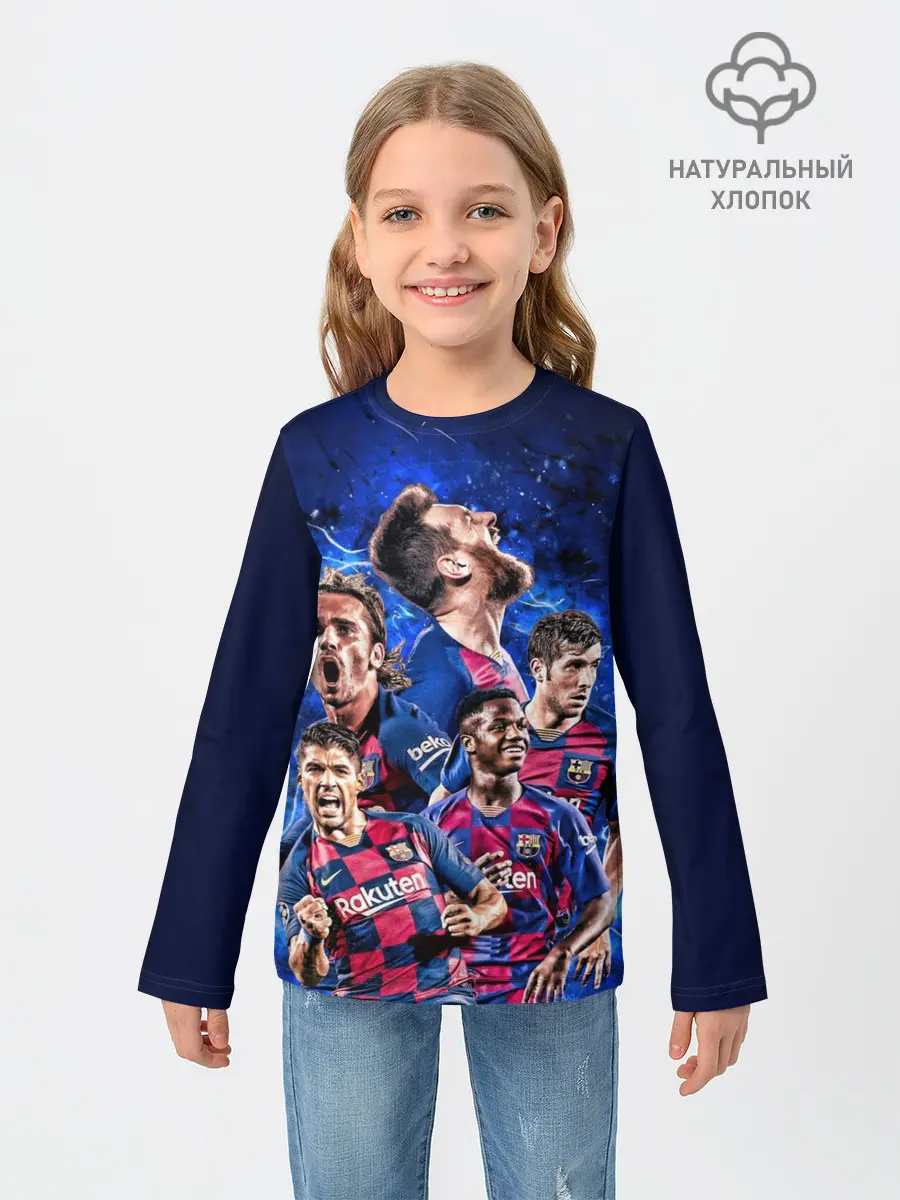 Детский лонгслив / Месси и Суарес