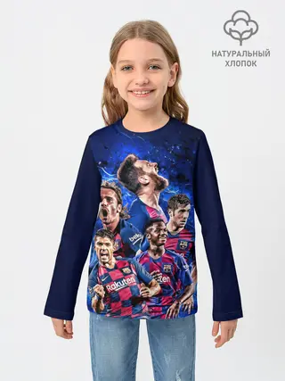 Детский лонгслив / Месси и Суарес
