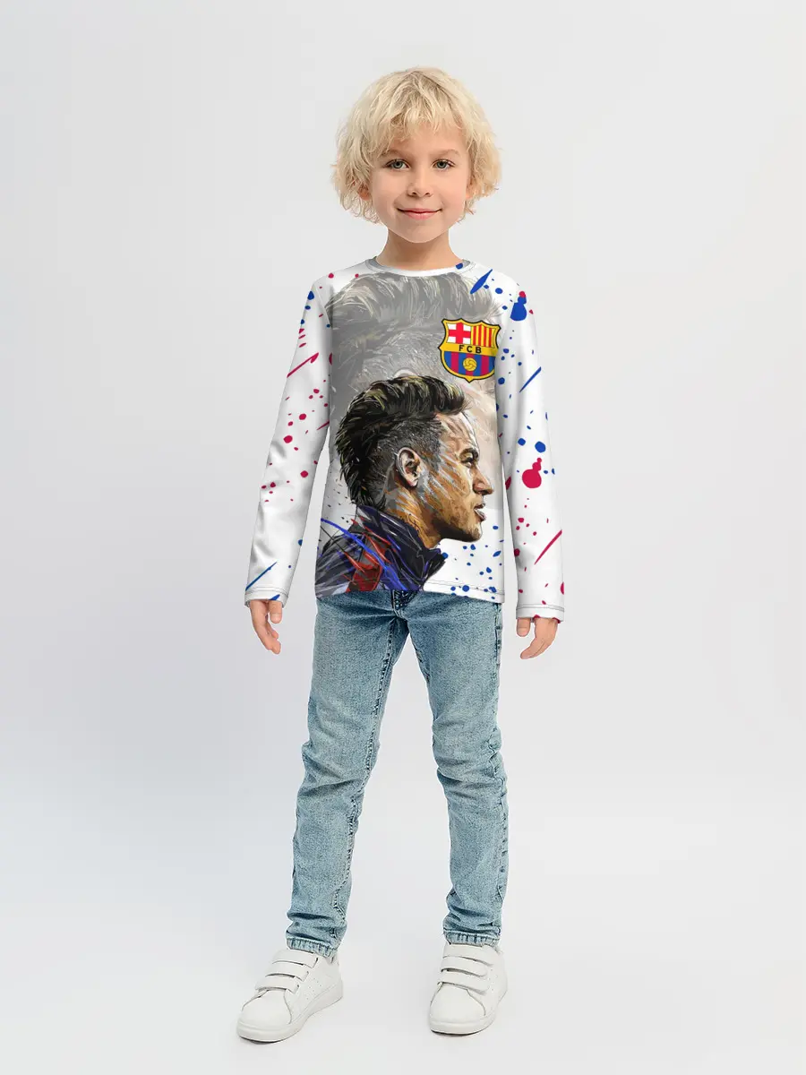 Детский лонгслив / НЕЙМАР / NEYMAR / БАРСЕЛОНА