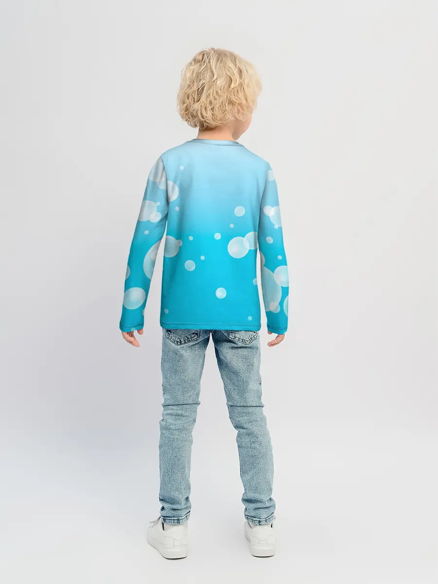 Детский лонгслив / Бумажный кораблик