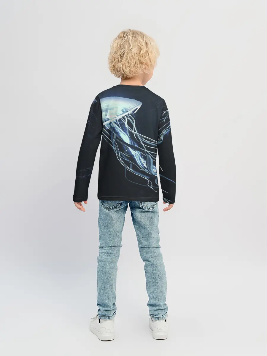 Детский лонгслив / Рисунок медуза