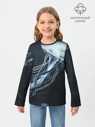 Детский лонгслив / Рисунок медуза