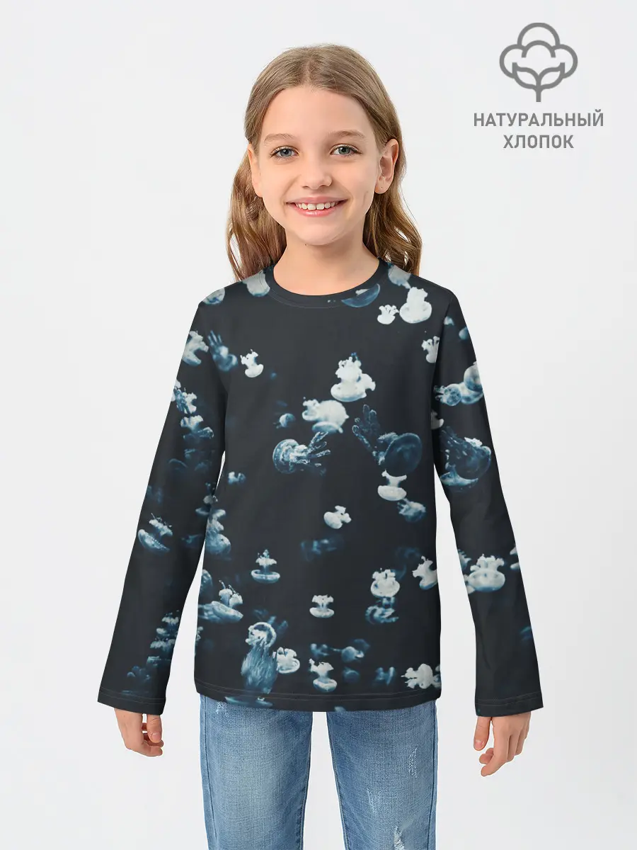 Детский лонгслив / Медузы