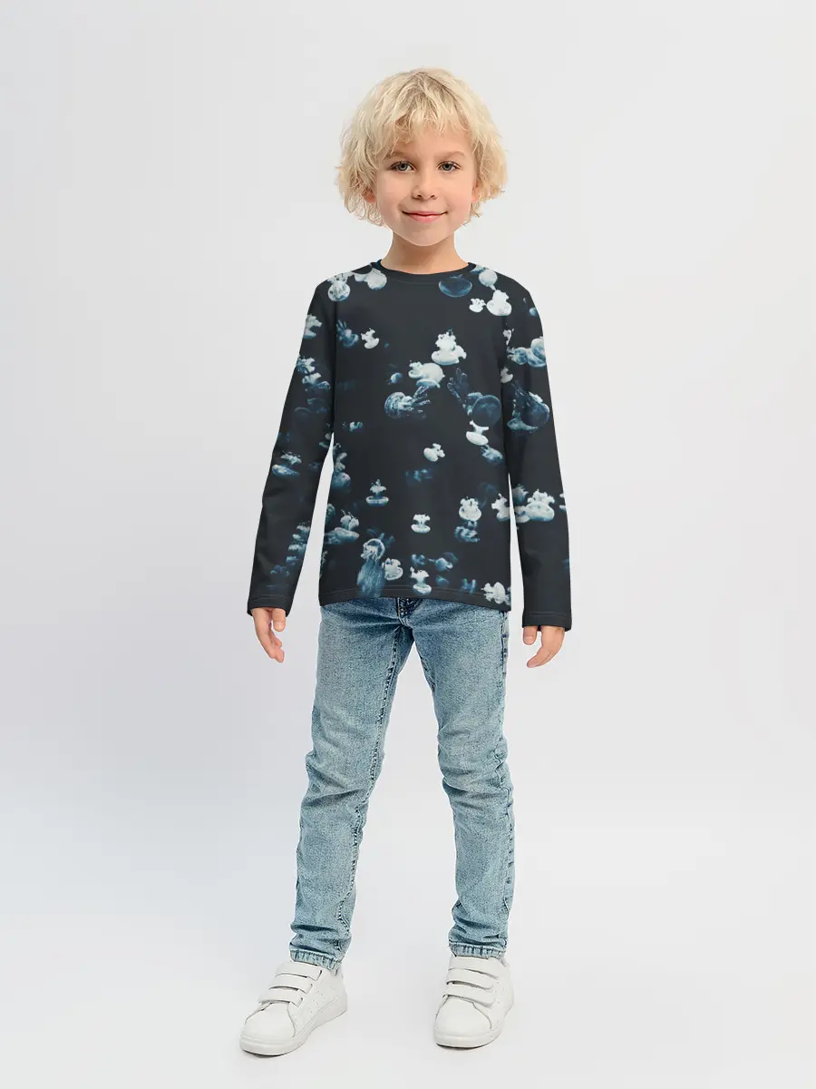 Детский лонгслив / Медузы