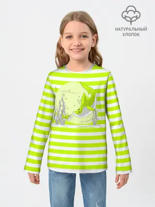 Детский лонгслив / Акула