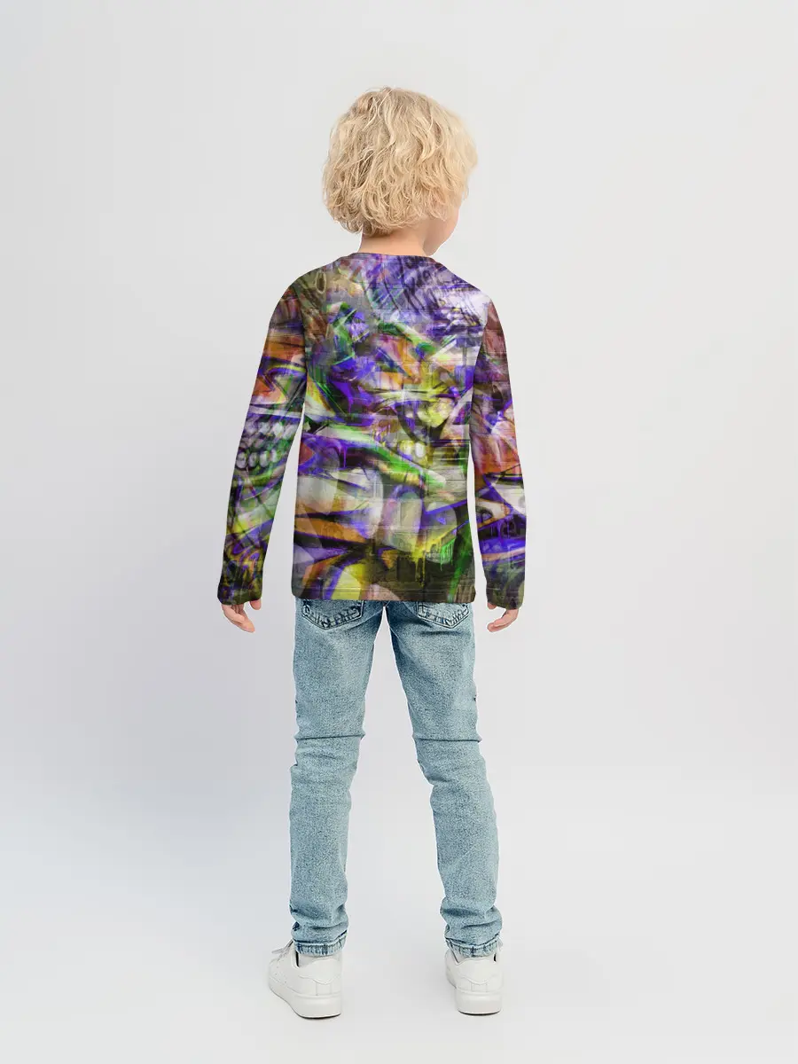 Детский лонгслив / Graffiti Art