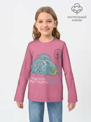 Детский лонгслив / 21 pilots scaled and icy dragon