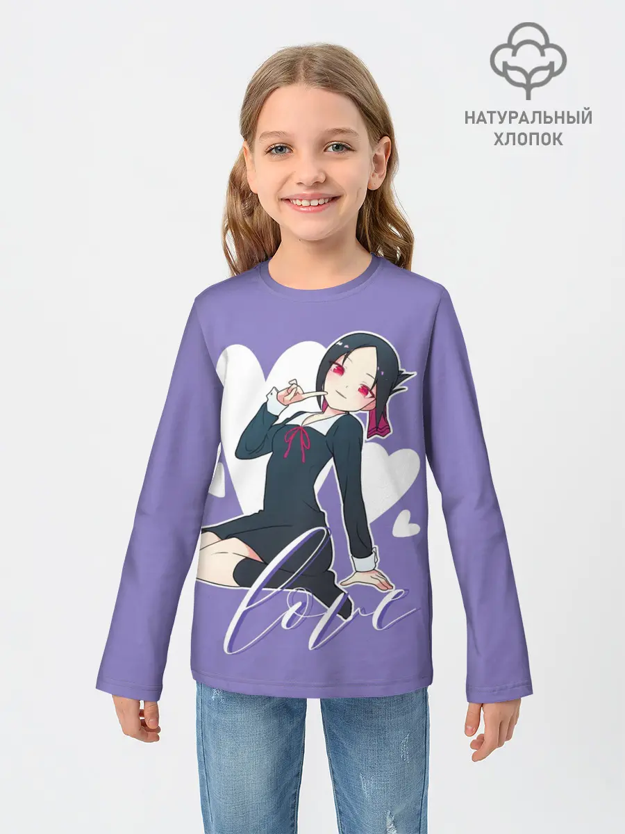 Детский лонгслив / Love Kaguya Shinomiya