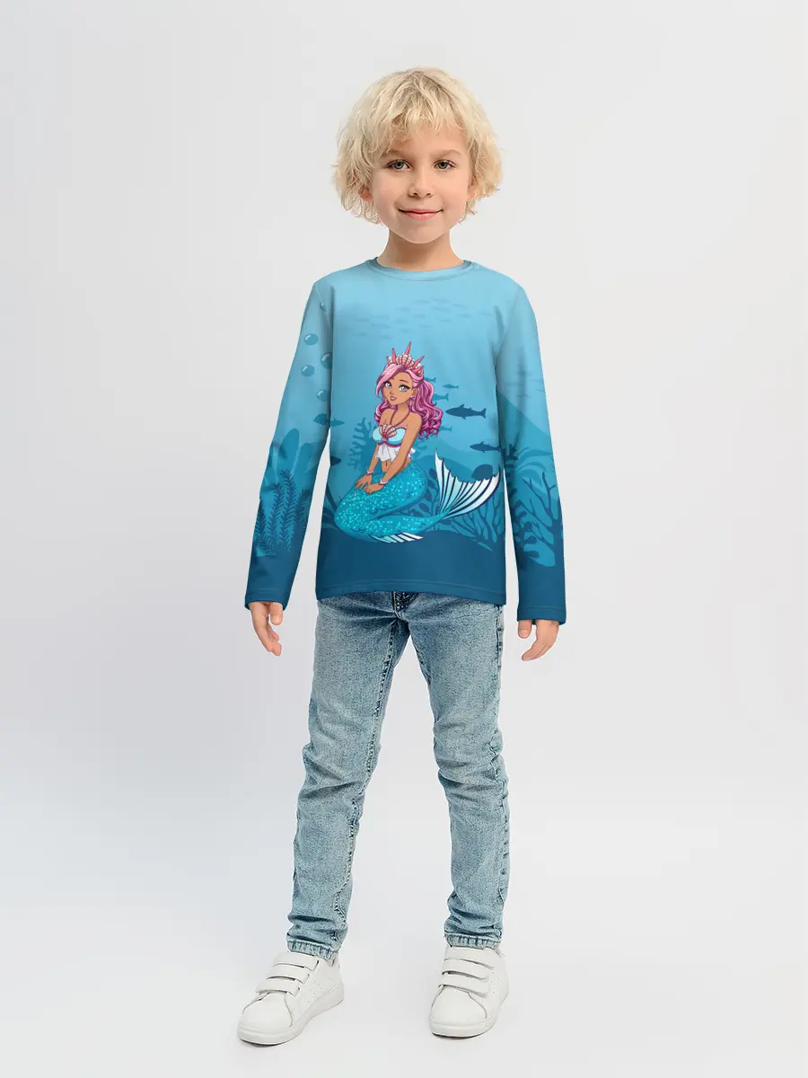 Детский лонгслив / Mermaid | Русалка | Русалочка