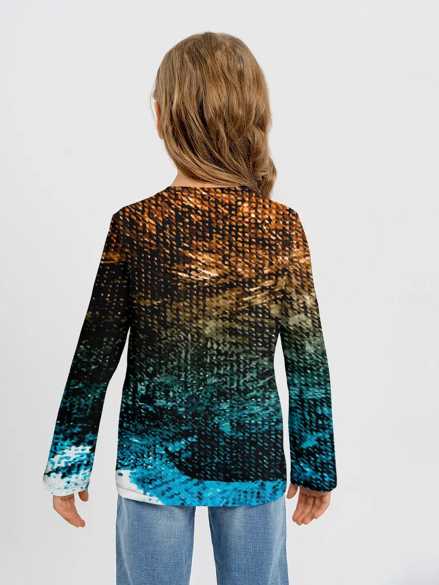 Детский лонгслив / Рыба на крючке