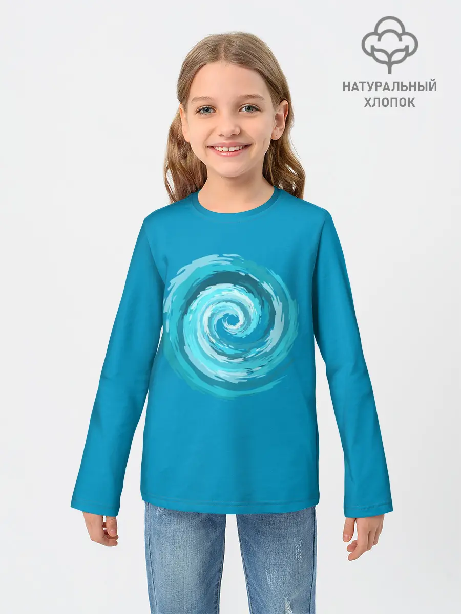 Детский лонгслив / Водоворот
