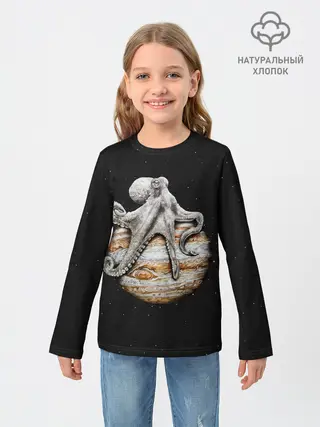 Детский лонгслив / Planetary Octopus