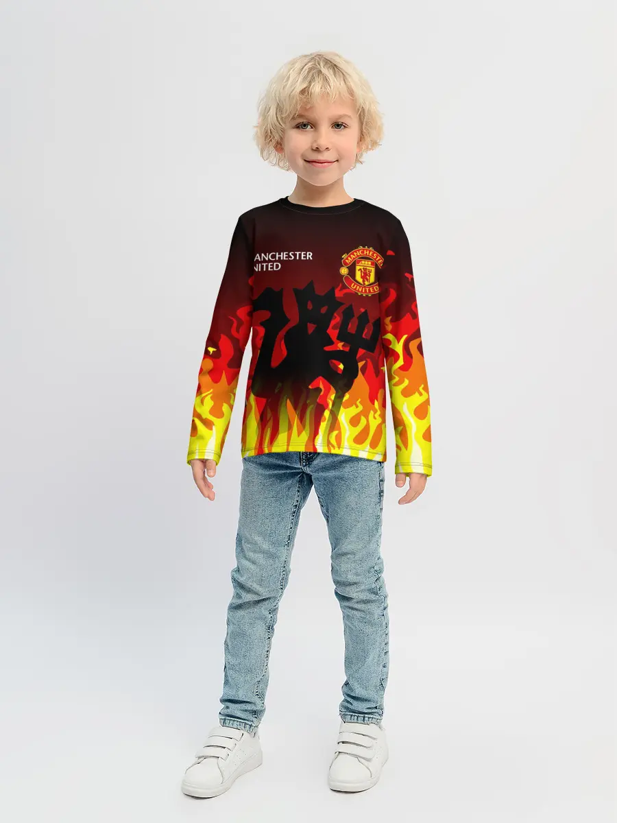 Детский лонгслив / MANCHESTER UNITED / ДЬЯВОЛ