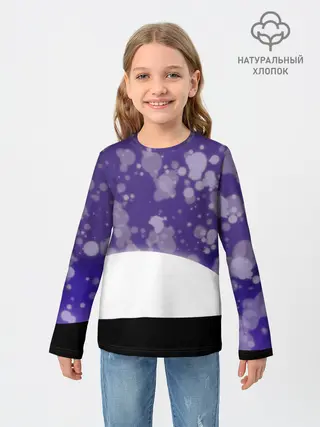 Детский лонгслив / одинокое дерево в ночи