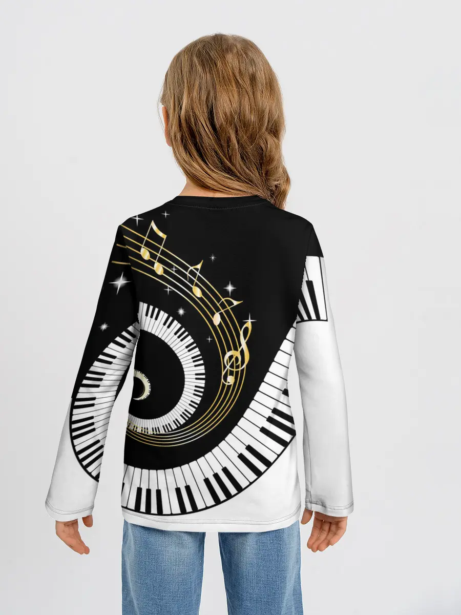 Детский лонгслив / МУЗЫКАЛЬНЫЙ УЗОР