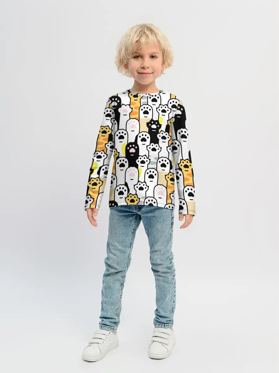 Детский лонгслив / КОШАЧИЬ ЛАПЫ