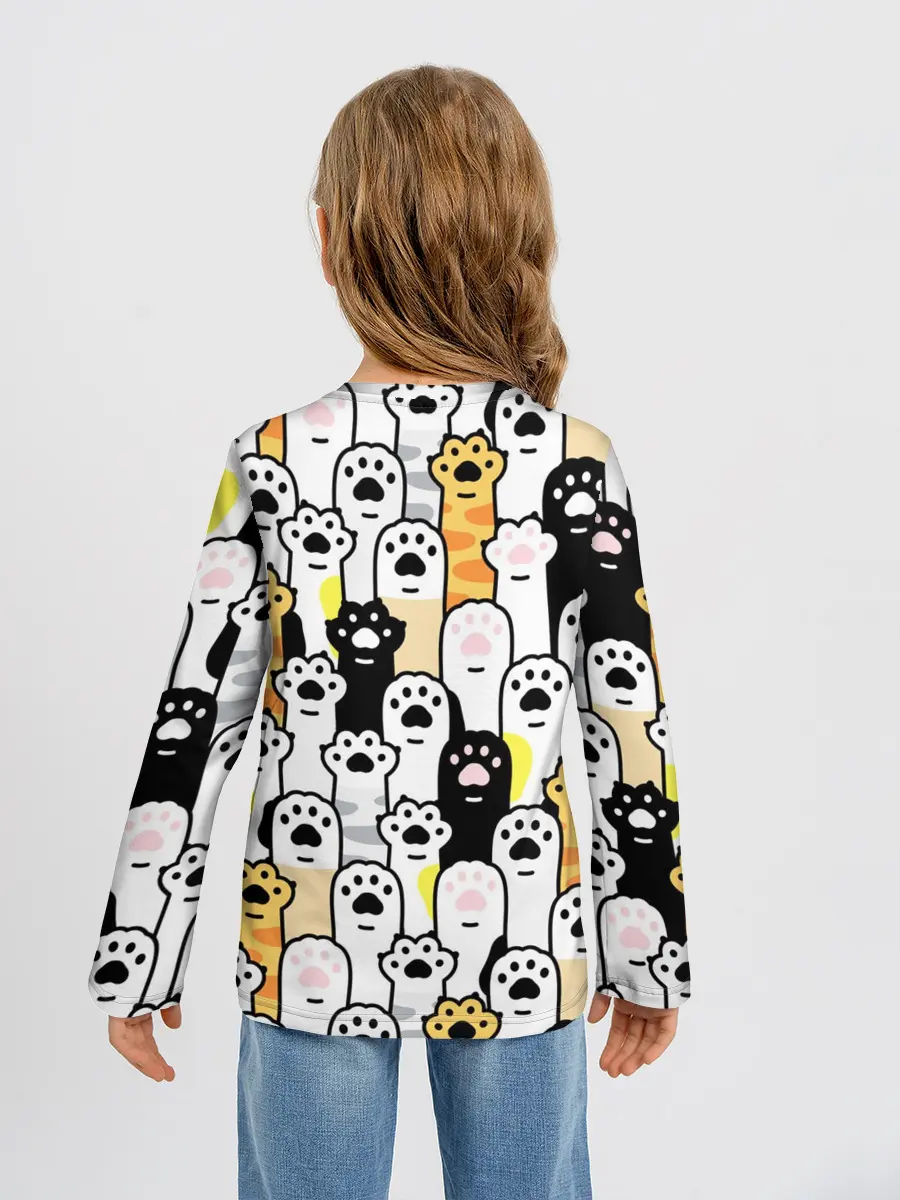 Детский лонгслив / КОШАЧИЬ ЛАПЫ