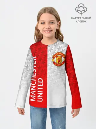 Детский лонгслив / МАНЧЕСТЕР / MANCHESTER / УЗОР