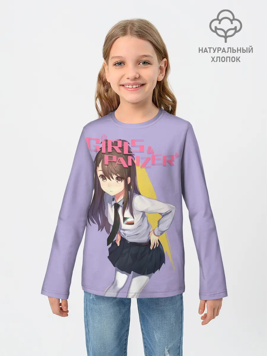 Детский лонгслив / Девушки и Танки