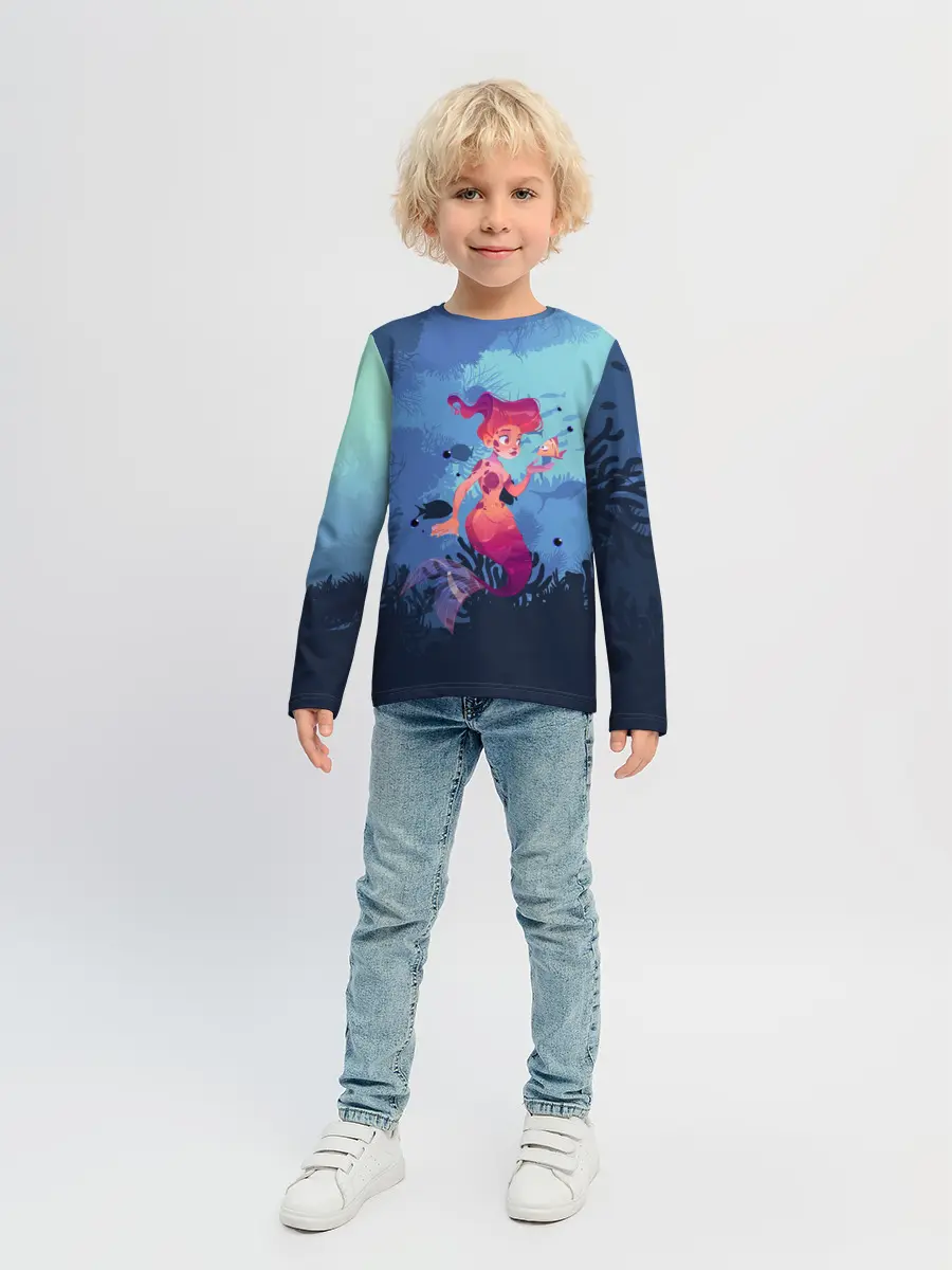 Детский лонгслив / Mermaid | Русалочка