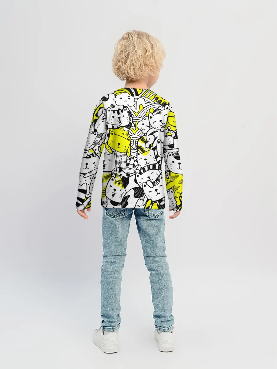 Детский лонгслив / Котики