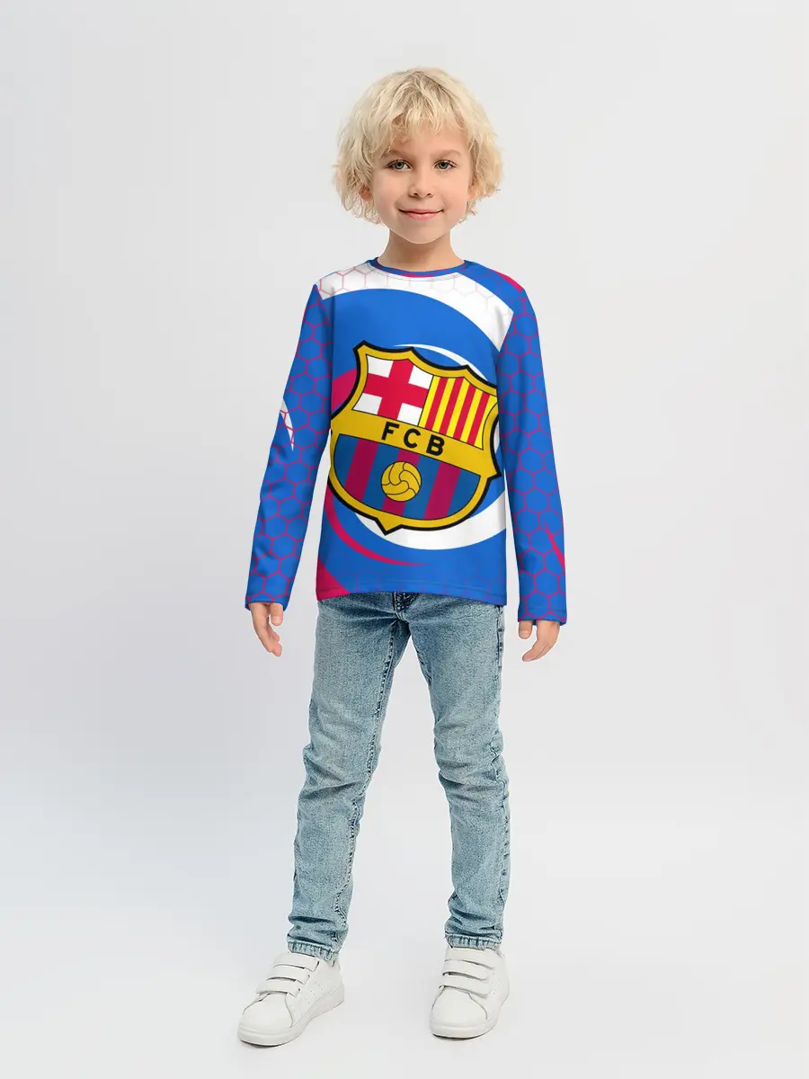 Детский лонгслив / FC BARCELONA / ФК БАРСЕЛОНА