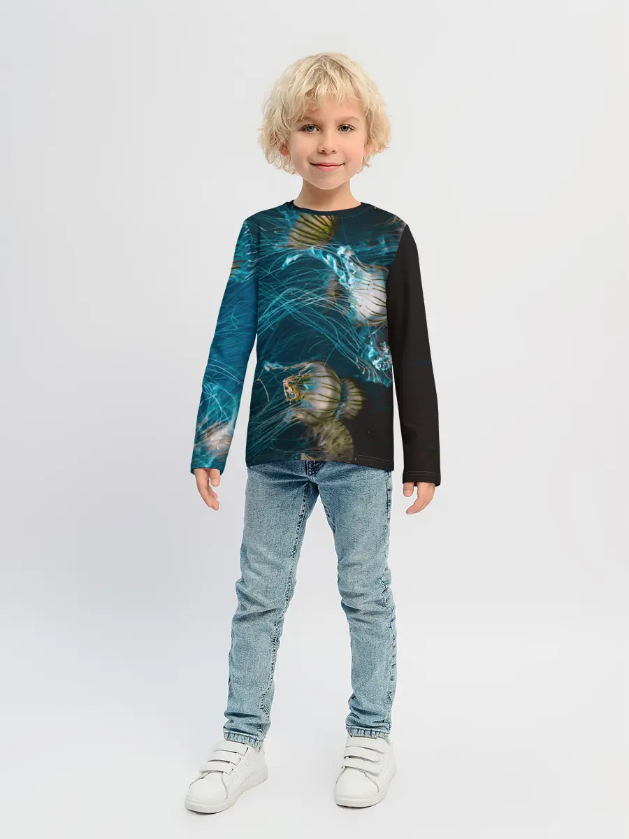 Детский лонгслив / Медузы