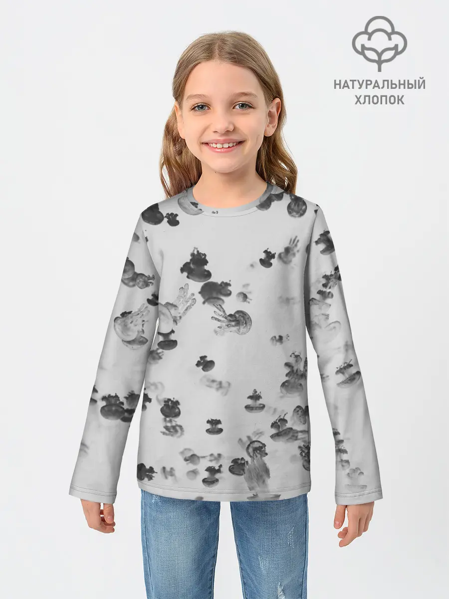 Детский лонгслив / Медузы