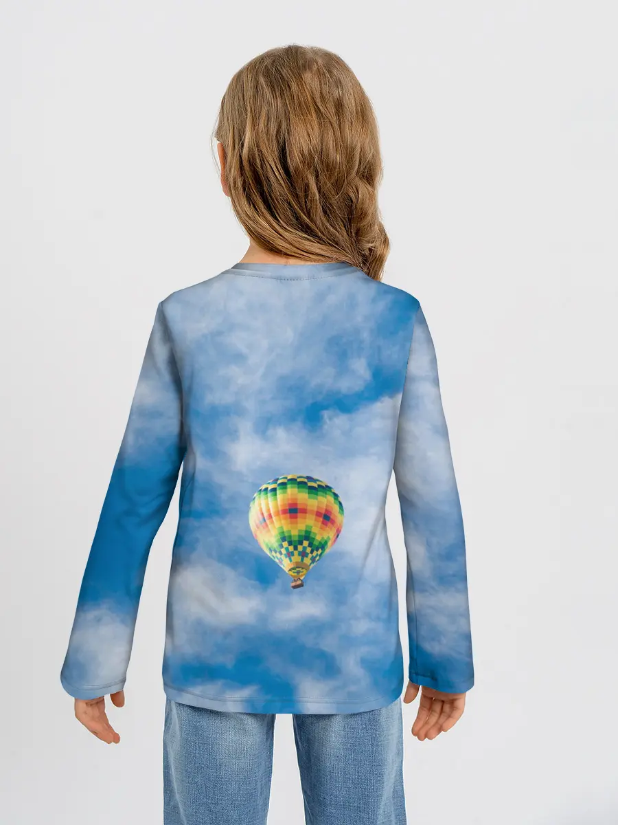 Детский лонгслив / Воздушный шар в небе