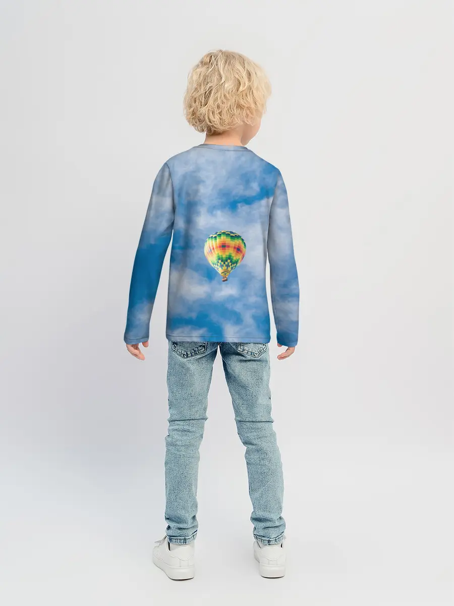 Детский лонгслив / Воздушный шар в небе
