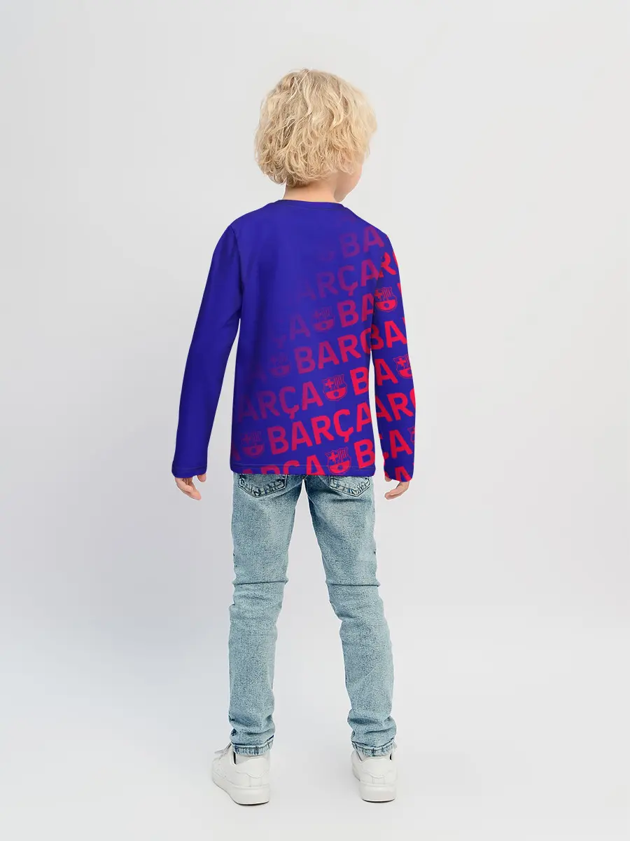 Детский лонгслив / FC BARCELONA / ФК БАРСЕЛОНА