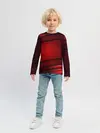 Детский лонгслив / 3D red Абстрактные линии