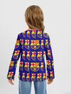 Детский лонгслив / ФК БАРСЕЛОНА / PATTERN / УЗОР