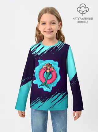 Детский лонгслив / Русалка на отдыхе | Mermaid