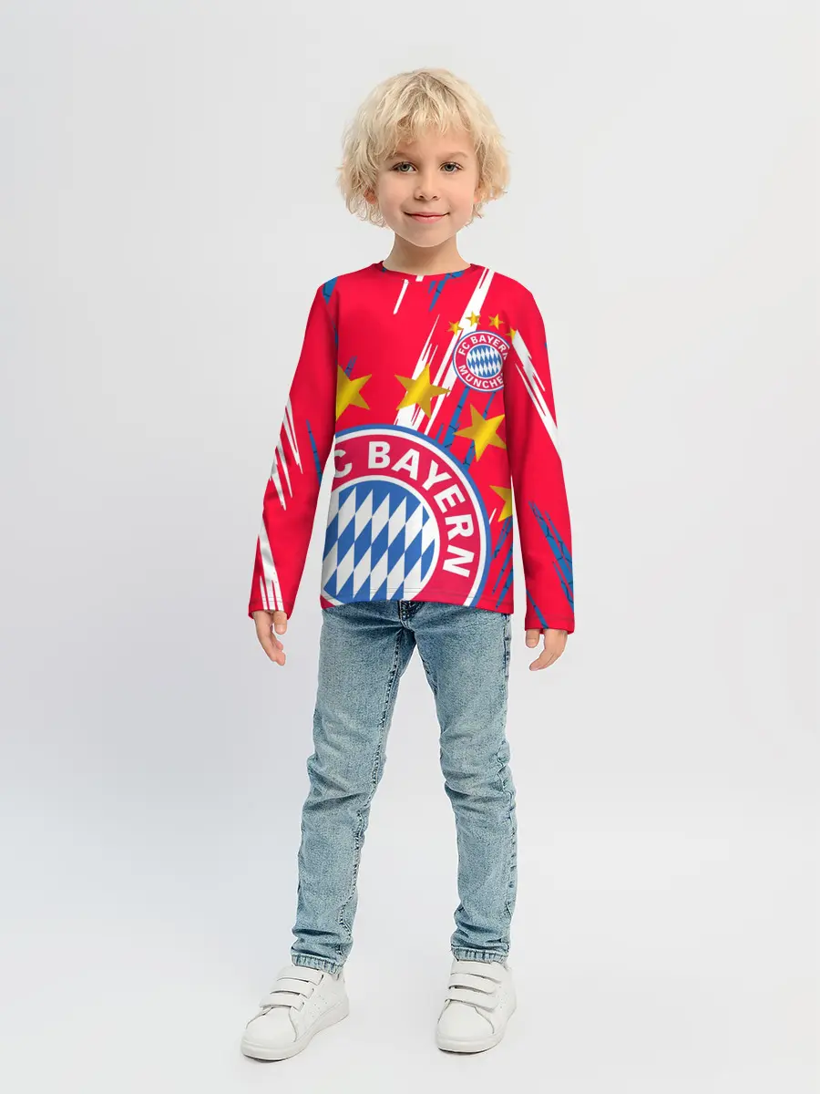 Детский лонгслив / ФК БАВАРИЯ / BAYERN / МЮНХЕН