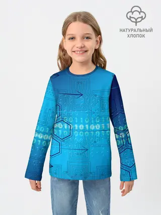 Детский лонгслив / ДвоиЧный код