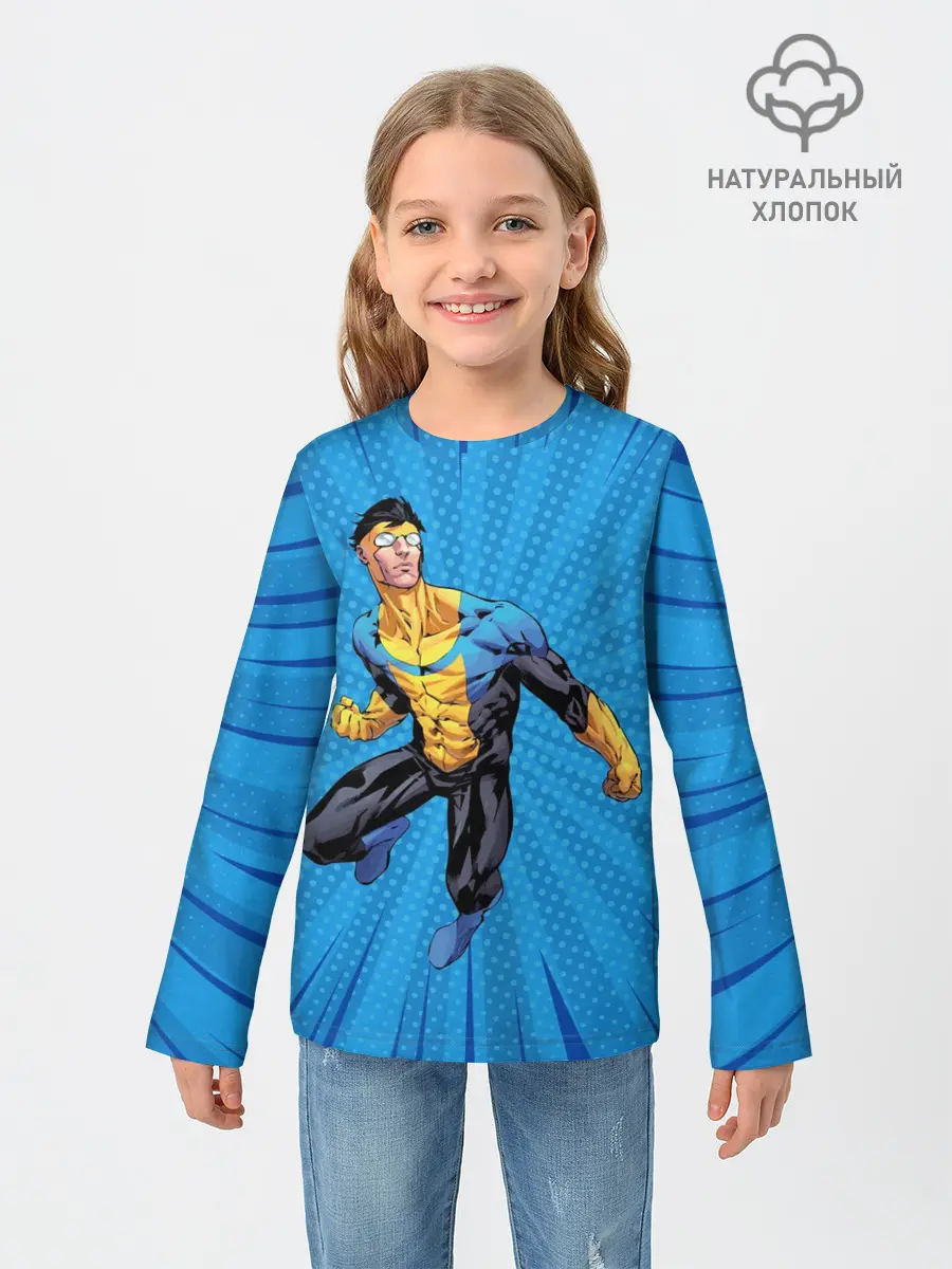 Детский лонгслив / Марк Грэйсон Неуязвимый