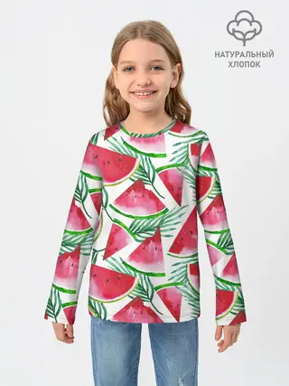 Детский лонгслив / Арбузное настроение