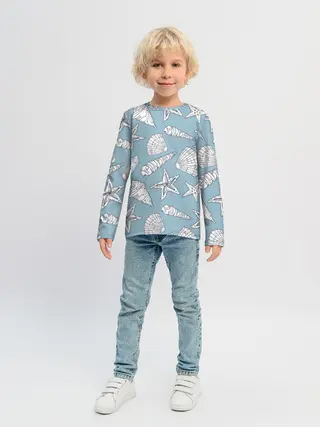 Детский лонгслив / Морские обитатели