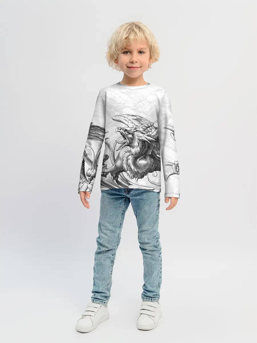 Детский лонгслив / Грифон