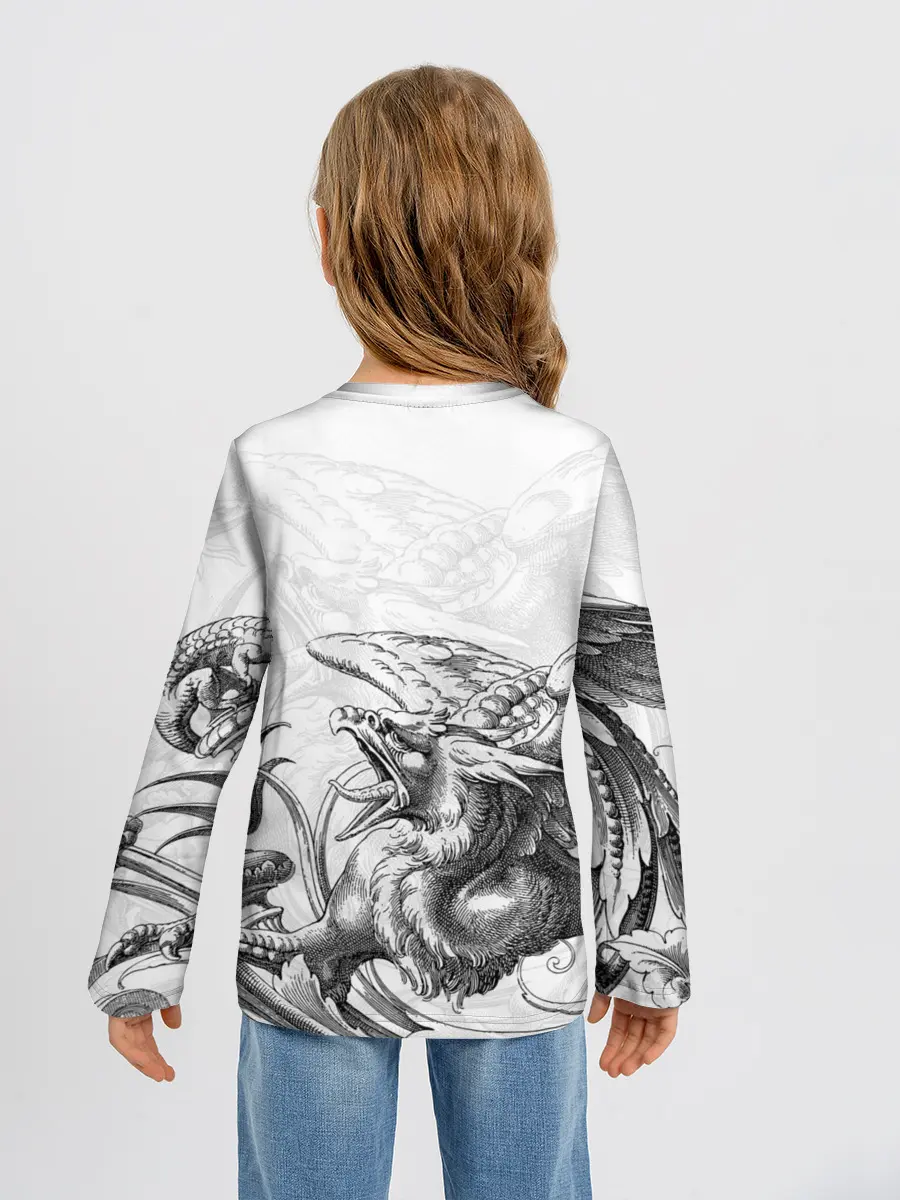 Детский лонгслив / Грифон