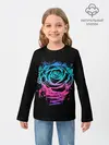Детский лонгслив / Неоновая Роза | Neon Rose