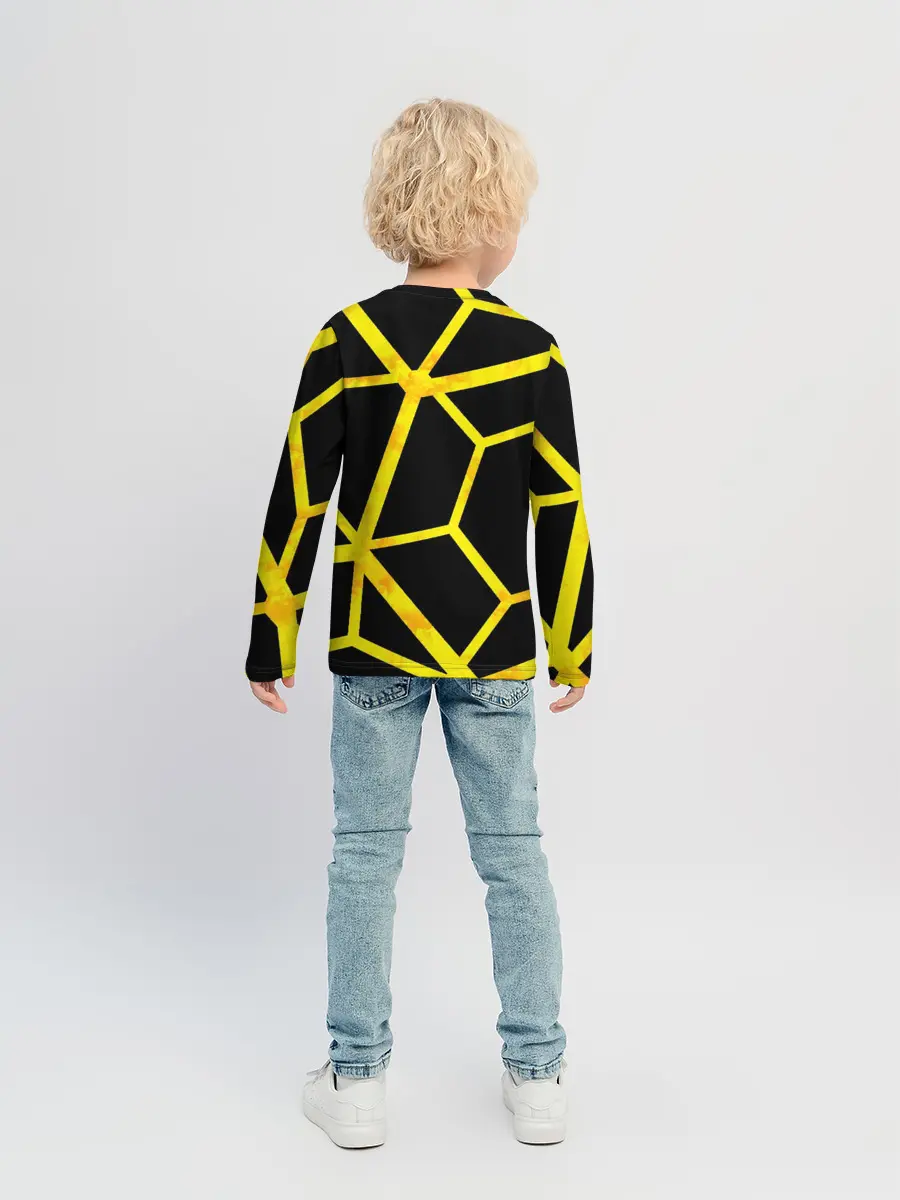 Детский лонгслив / Hexagon