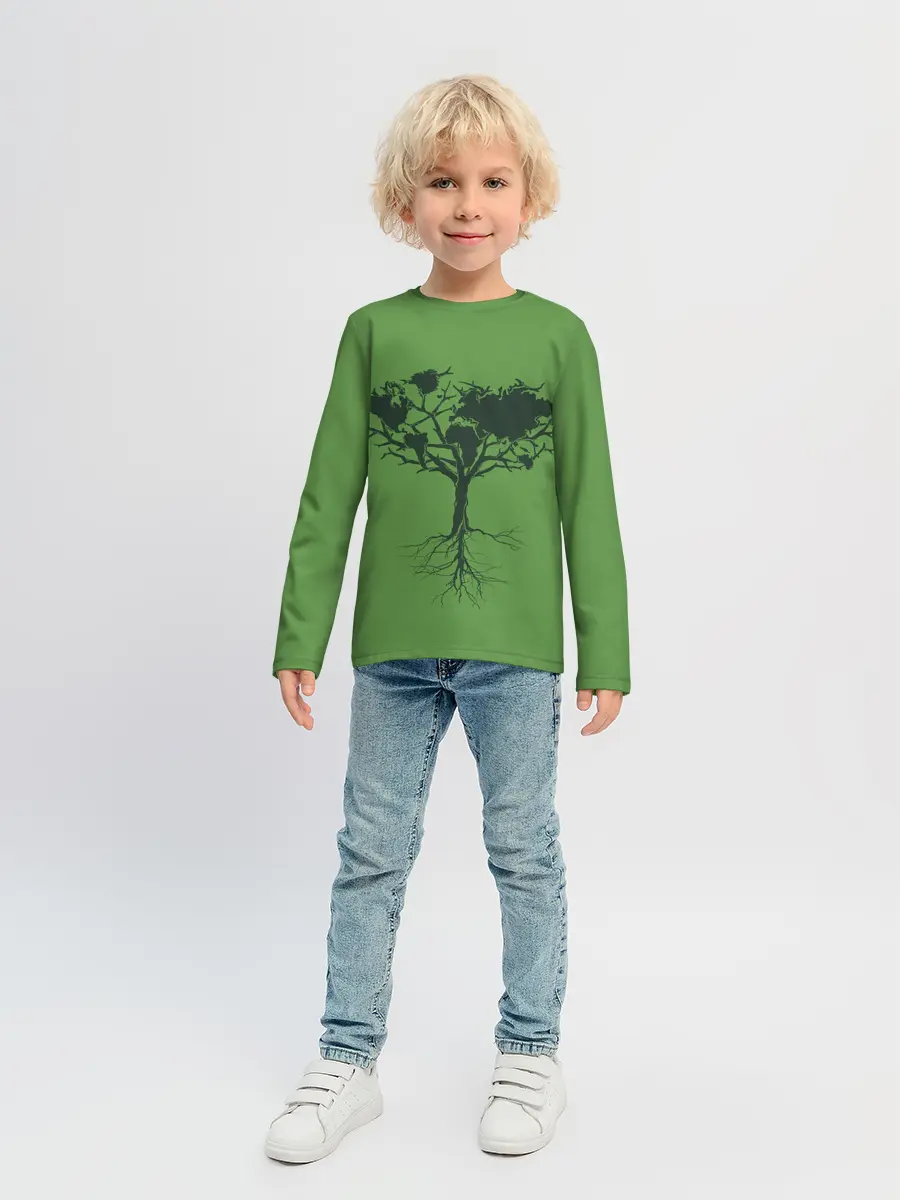Детский лонгслив / Древо Мира