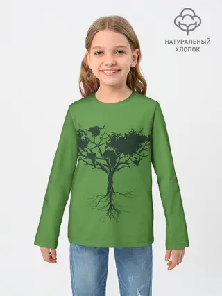 Детский лонгслив / Древо Мира