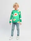 Детский лонгслив / Яйца на Зеленом Фоне