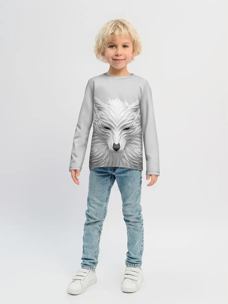 Детский лонгслив / БЕЛЫЙ ВОЛК